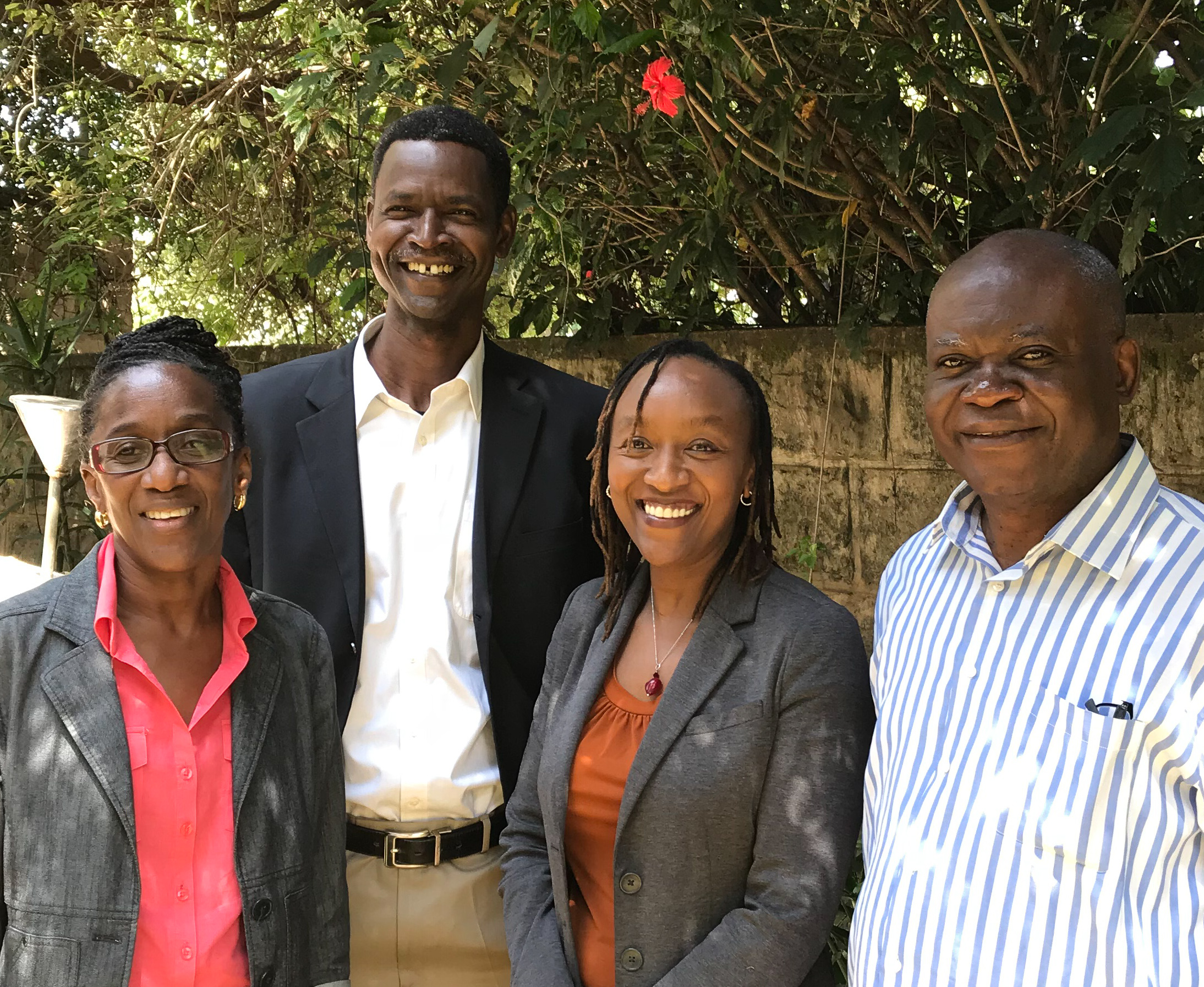 Left to right: Dahlia Fraser, Dr Yacouba Sanon, Prof Elizabeth Mburu and Dr Kitoko Nsiku.