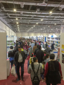 Inside Cairo International Book Fair during the publisher development trip