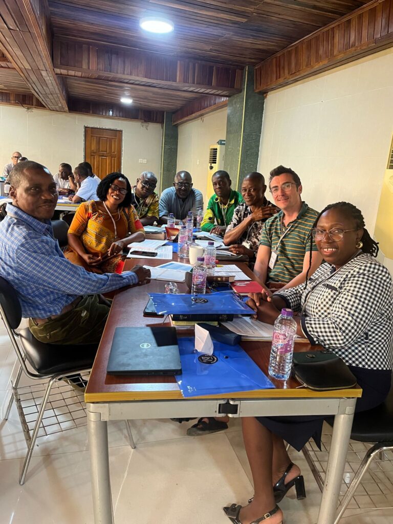 Ed Veale and preaching workshop attendees.
