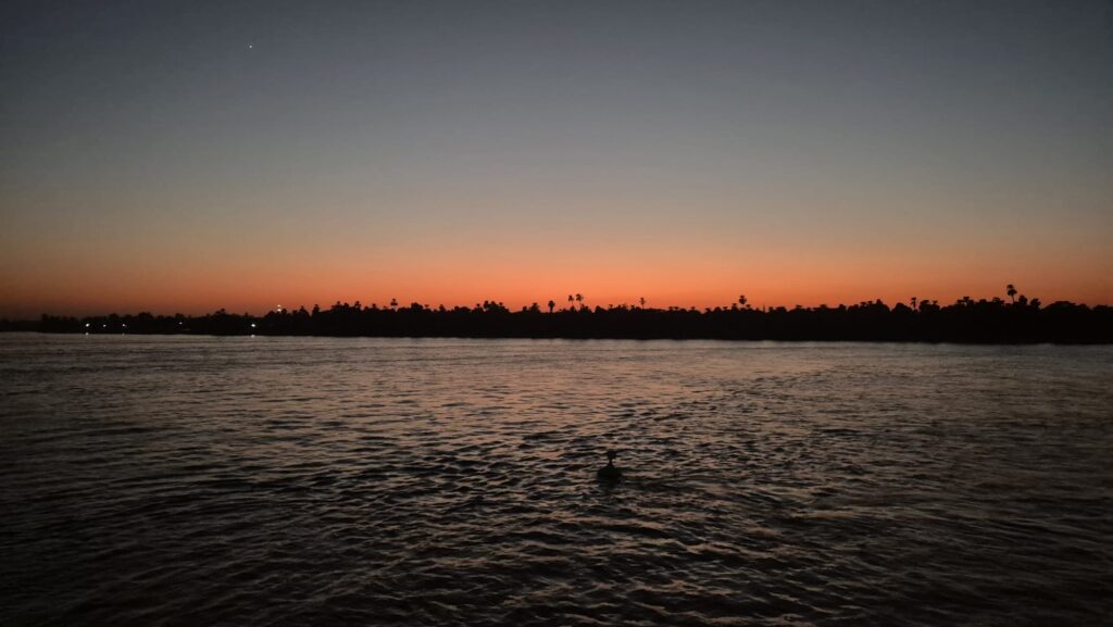 Sunset in Egypt.