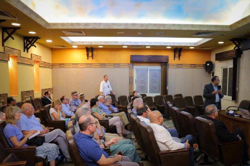 Supporters visiting a seminary in Egypt.