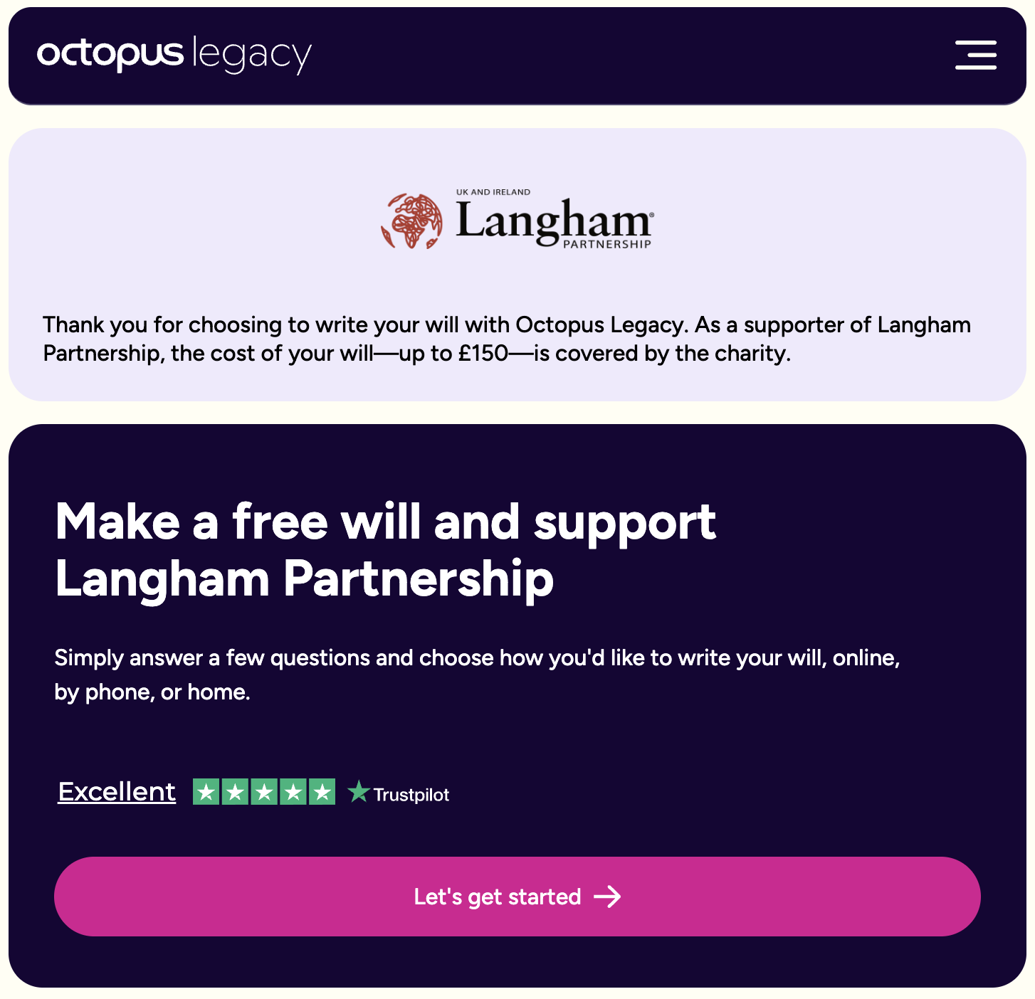 Octupus Legacy page