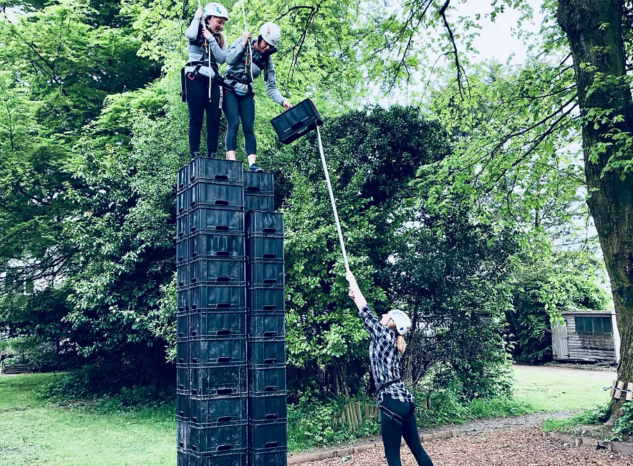 Crate stacking for charity – YES Really!